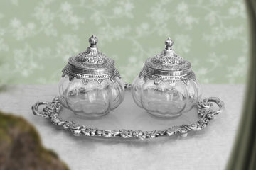 Tray and Jar set